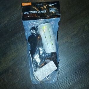 Nike Youth Shin Guard with Black and Red Accents